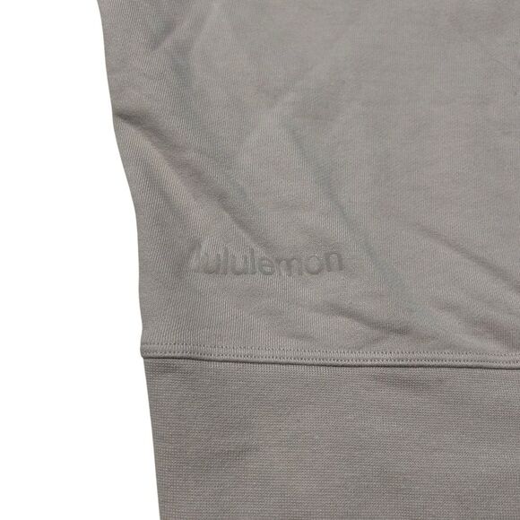 Lululemon Women’s 12 Crewneck Sweatshirt Natural Beige Oversized Cotton Crop - Picture 6 of 8